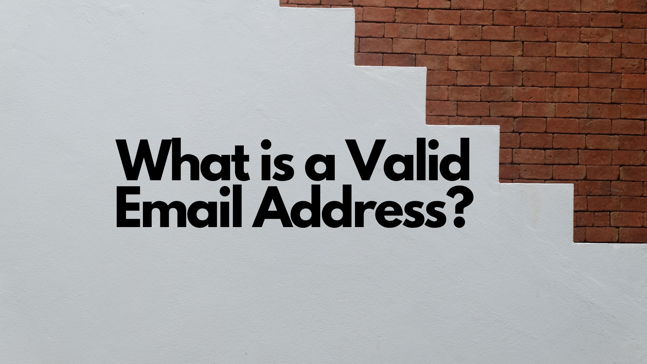 What Is A Valid Email Address 